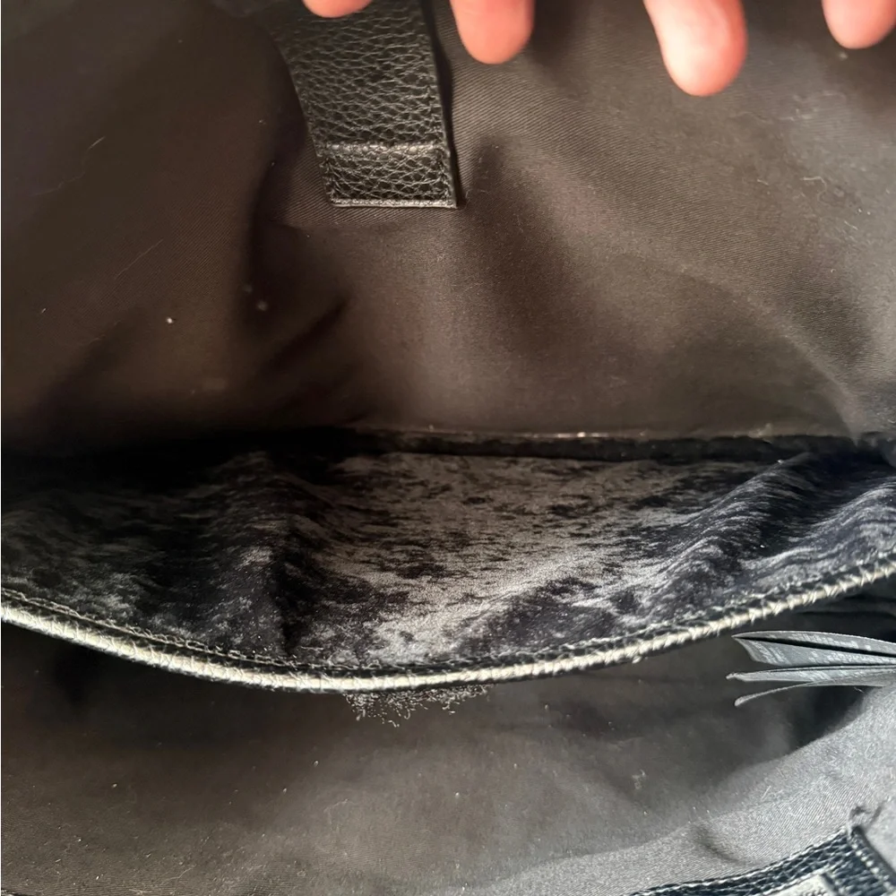 Ted Baker London Black Leather Laptop Briefcase Business Bag